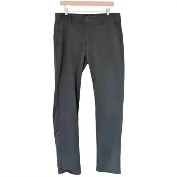 Westzeroone Akron Stretch Cotton Pants Grey Straight Leg Trousers Men's size 33 - Picture 2 of 8